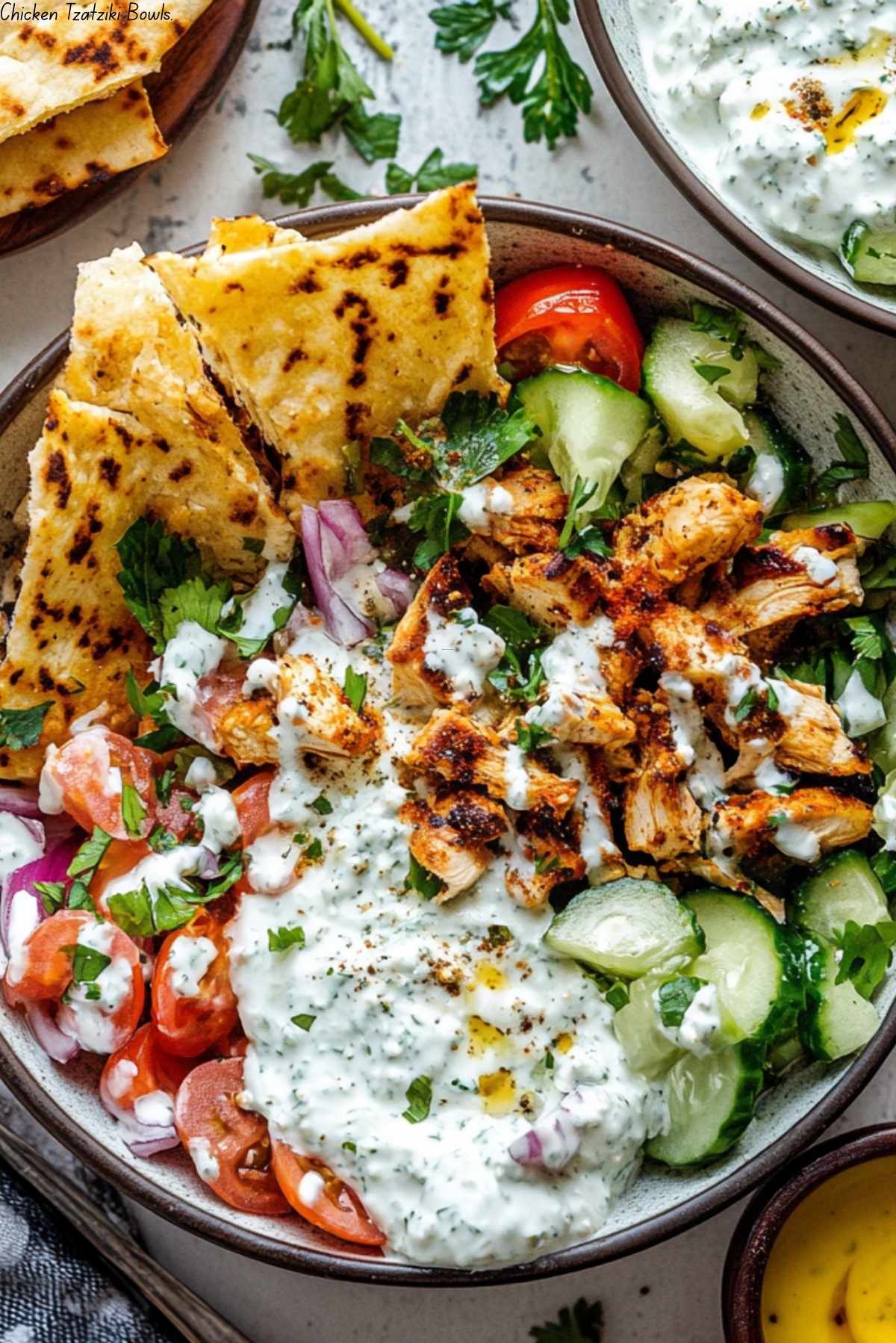 Chicken Tzatziki Bowls.