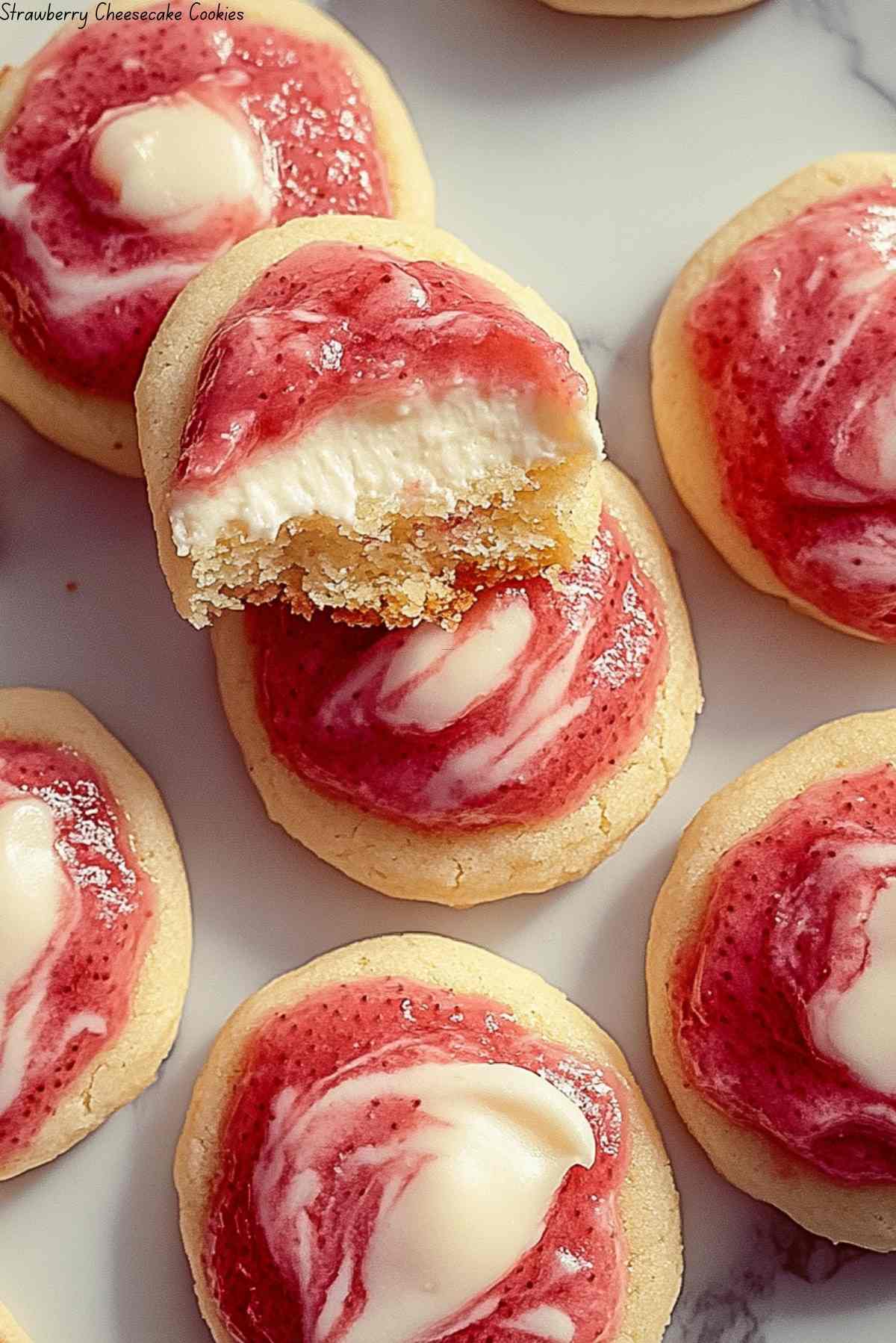 Strawberry Cheesecake Cookies