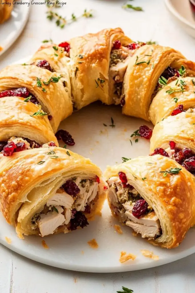 Turkey Cranberry Crescent Ring Recipe 4 Turkey Cranberry Crescent Ring Recipe