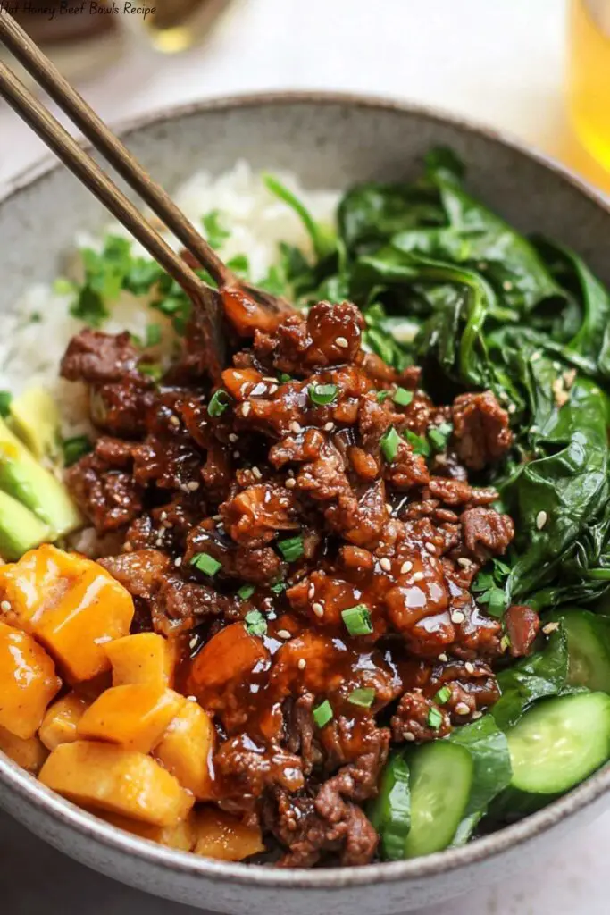 Hot Honey Beef Bowls Recipe 4 Hot Honey Beef Bowls Recipe