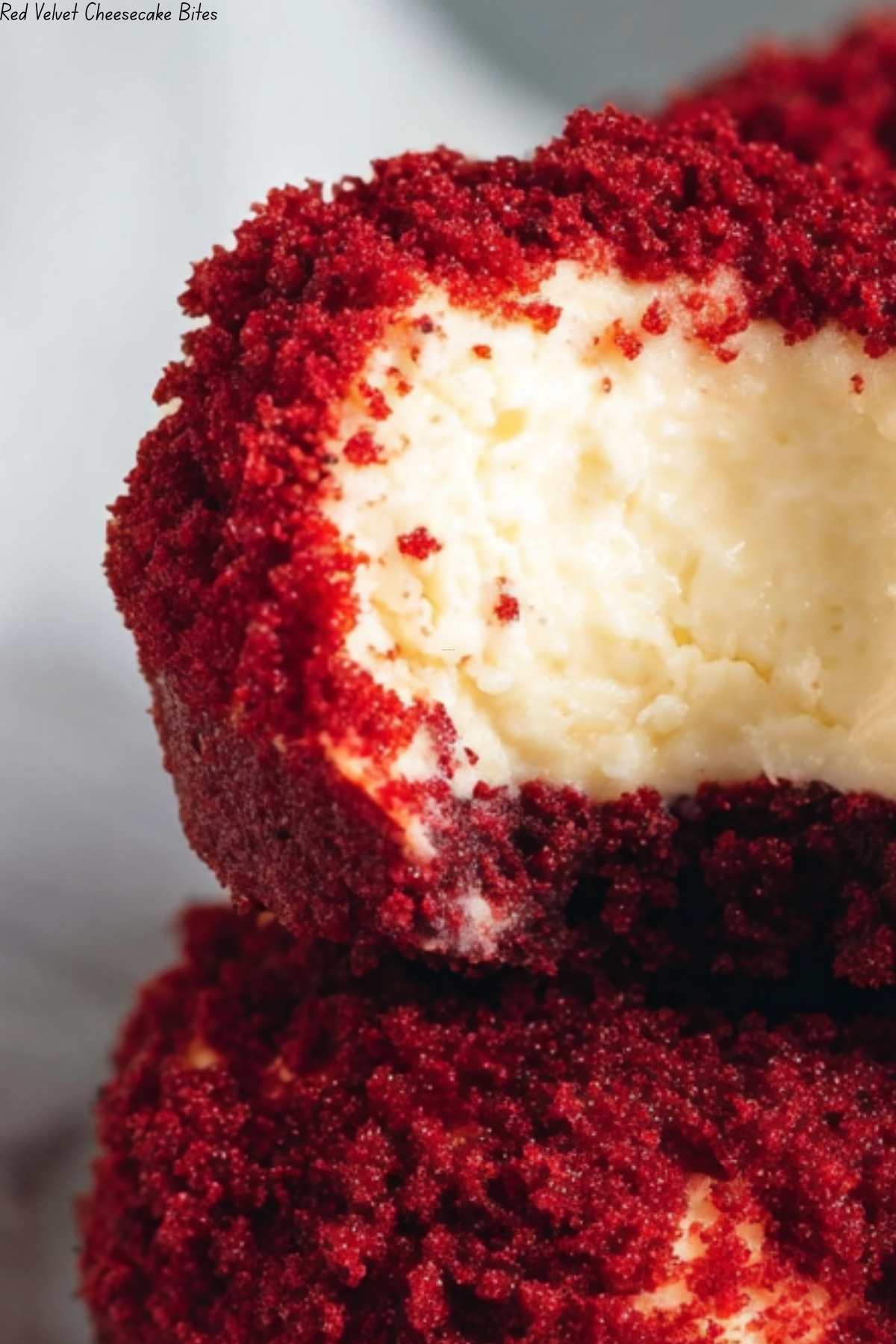 Red Velvet Cheesecake Bites