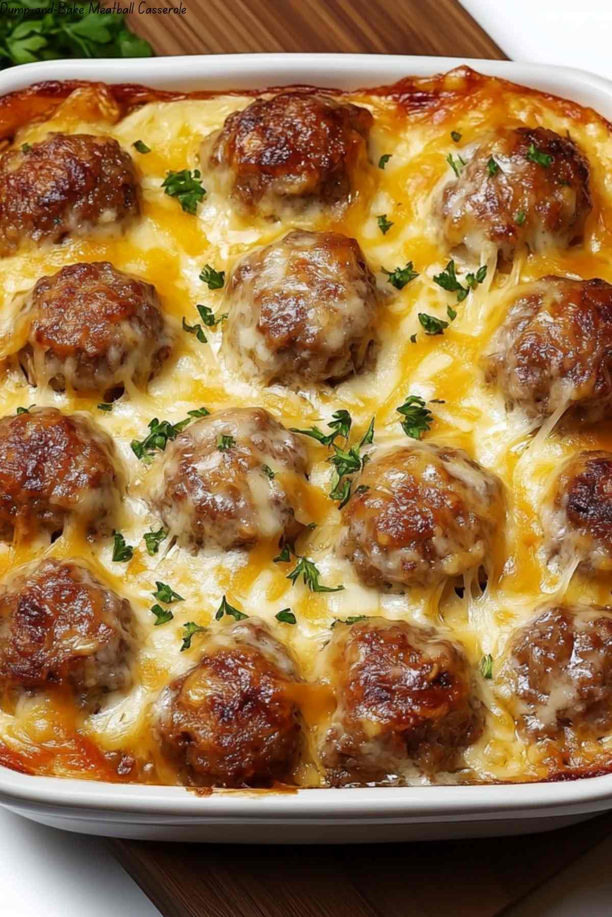 Dump-and-Bake Meatball Casserole