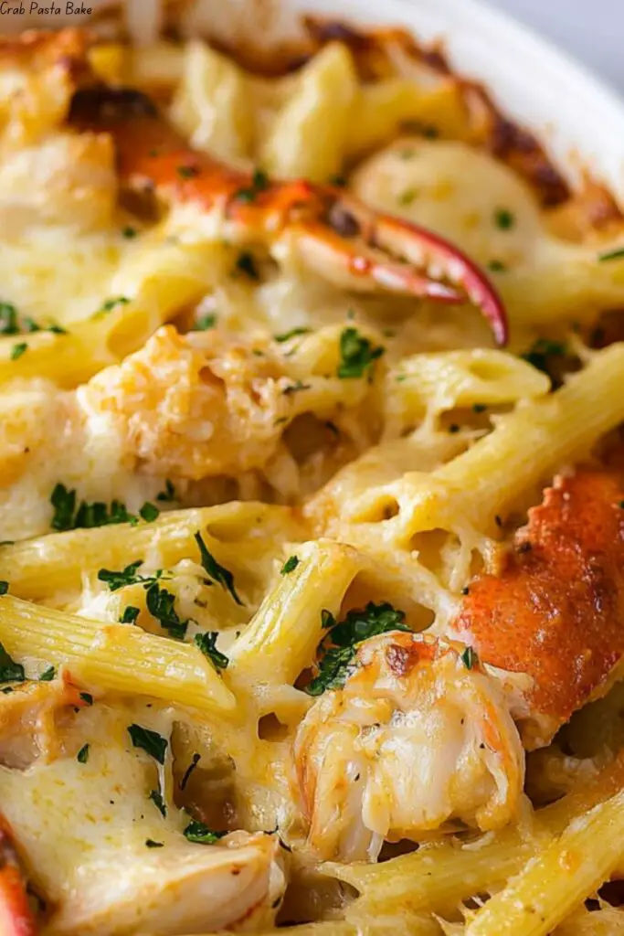 Crab Pasta Bake 4 Crab Pasta Bake