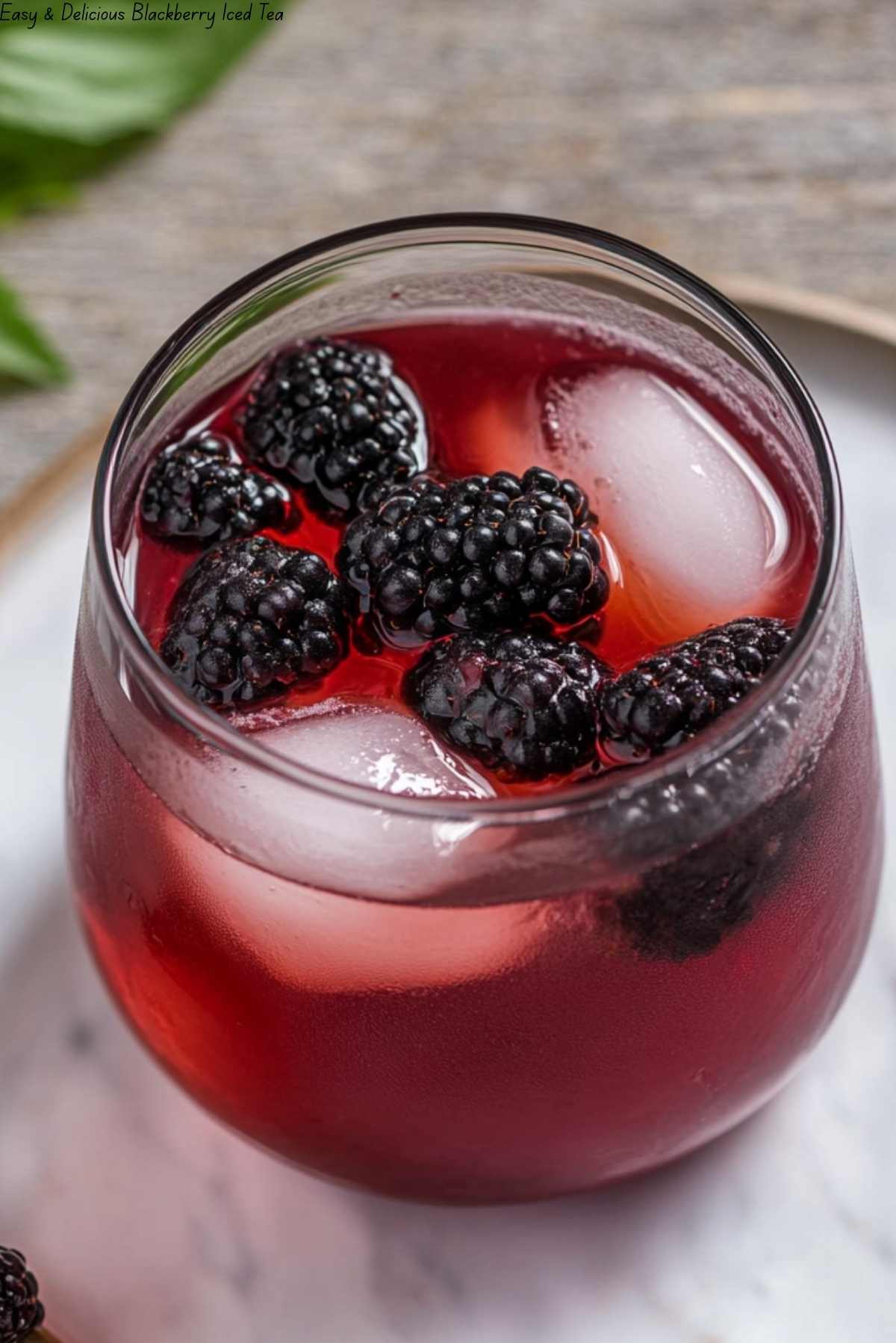 Easy & Delicious Blackberry Iced Tea