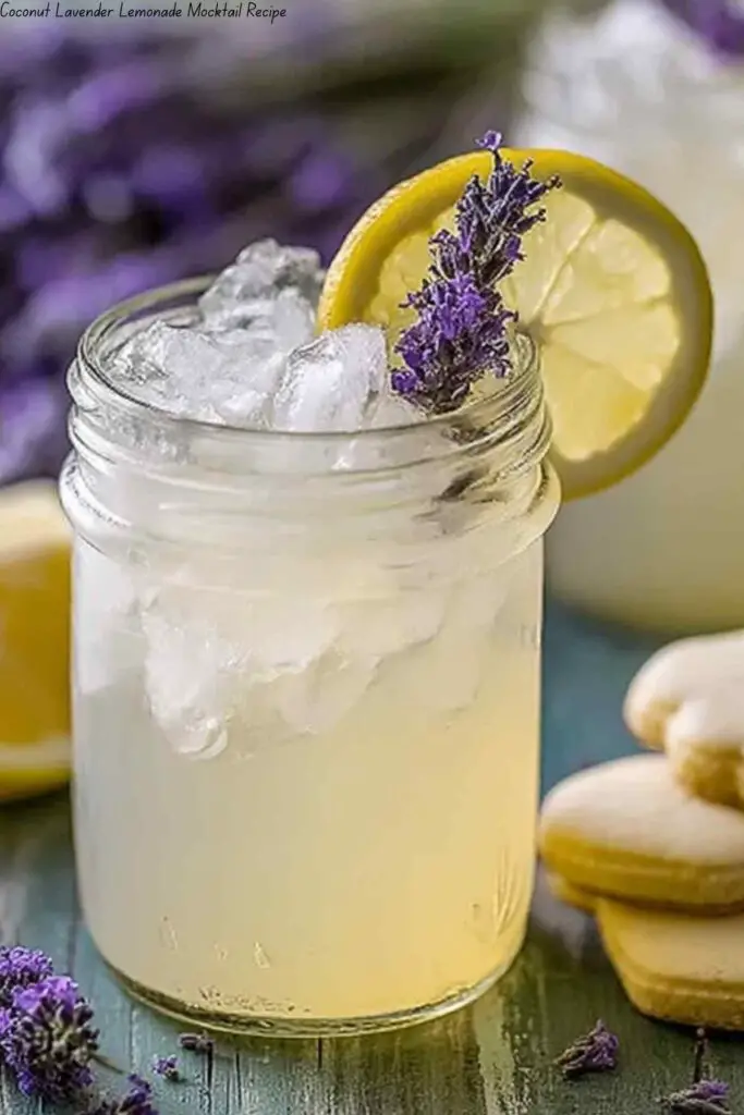 Coconut Lavender Lemonade Mocktail Recipe