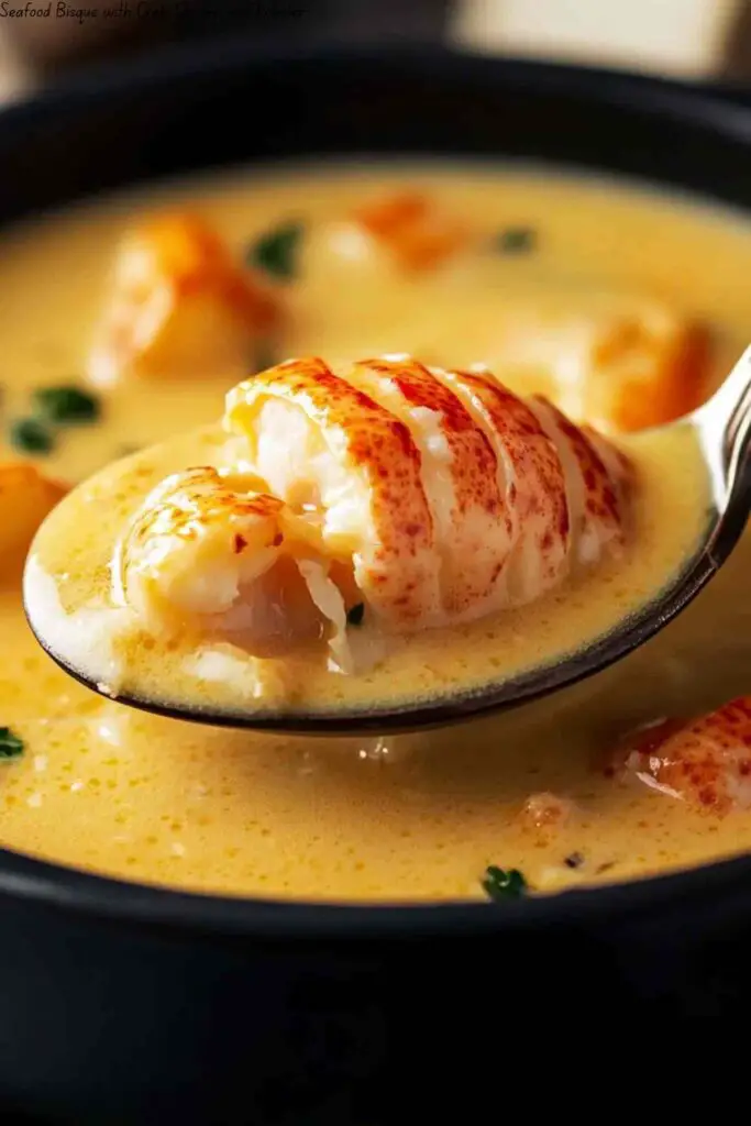 Seafood Bisque with Crab, Shrimp, and Lobster 4 Seafood Bisque with Crab, Shrimp, and Lobster