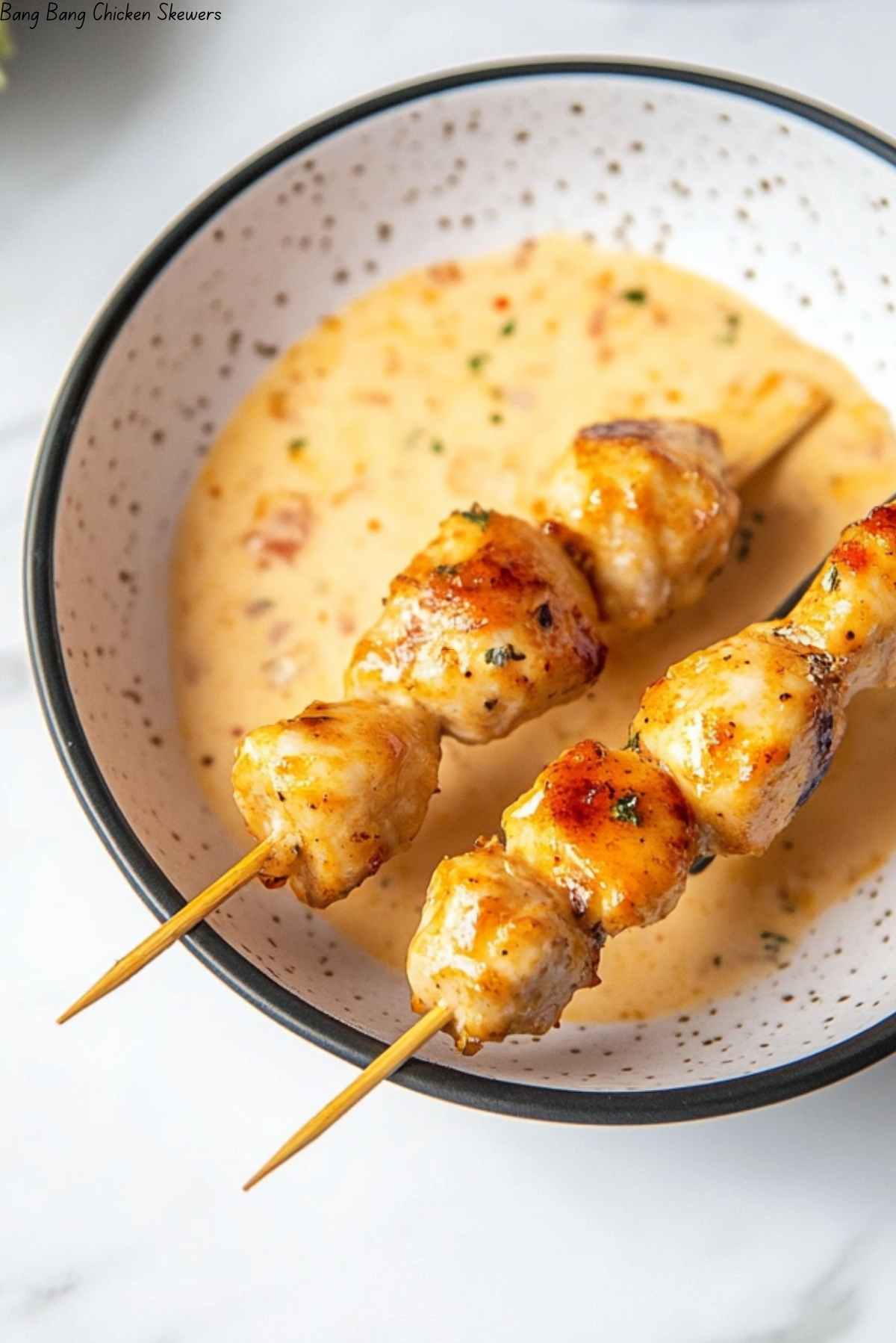 Bang Bang Chicken Skewers