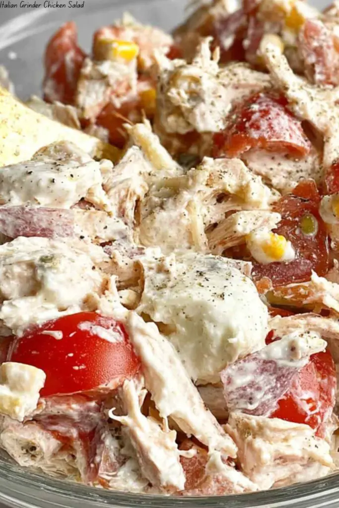 Italian Grinder Chicken Salad 4 Italian Grinder Chicken Salad