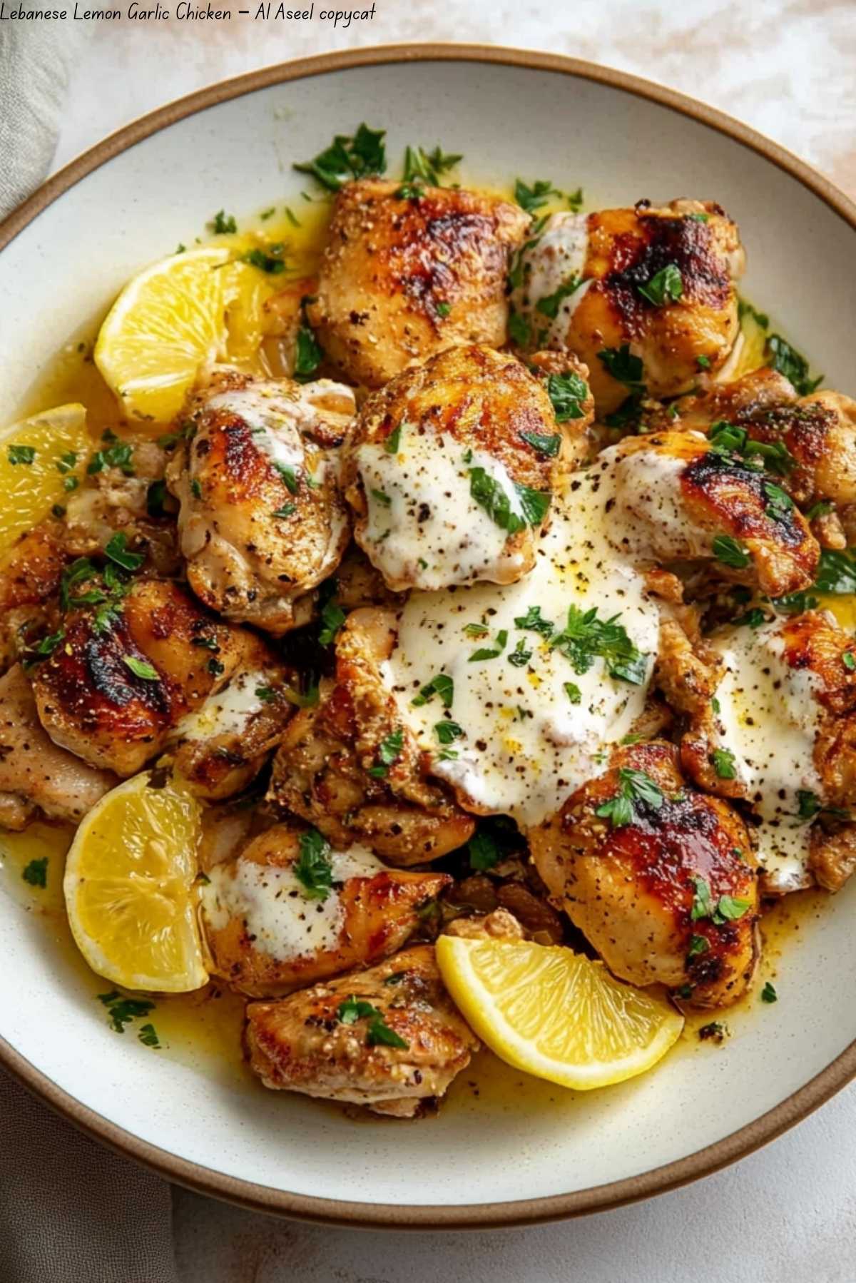 Lebanese Lemon Garlic Chicken – Al Aseel copycat