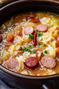 Kielbasa Sauerkraut Soup