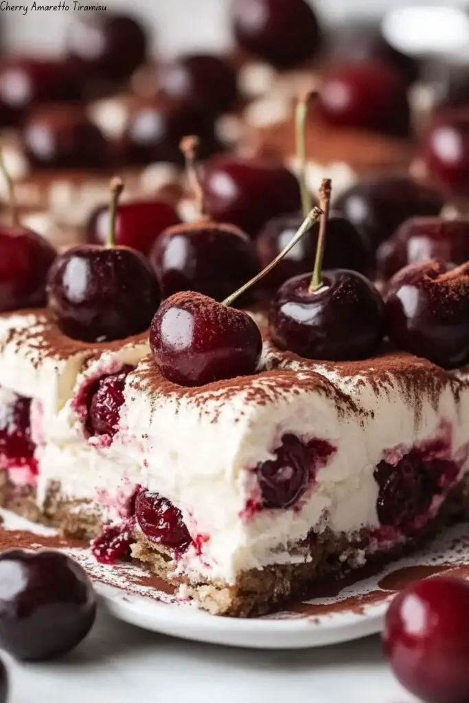 Cherry Amaretto Tiramisu 4 Cherry Amaretto Tiramisu