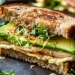 Havarti Avocado Sandwich with Spicy Mayo. 3 Havarti Avocado Sandwich with Spicy Mayo.