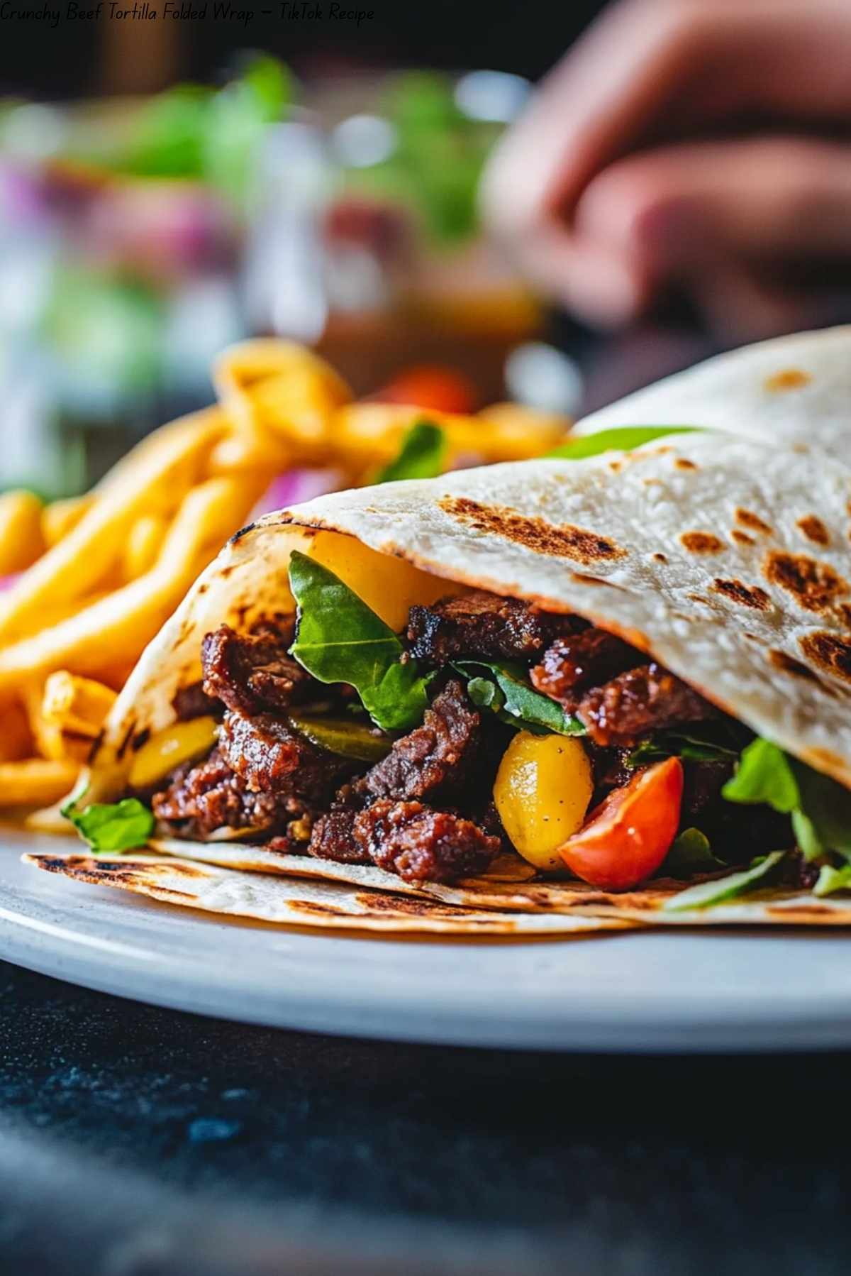 Crunchy Beef Tortilla Folded Wrap – TikTok Recipe