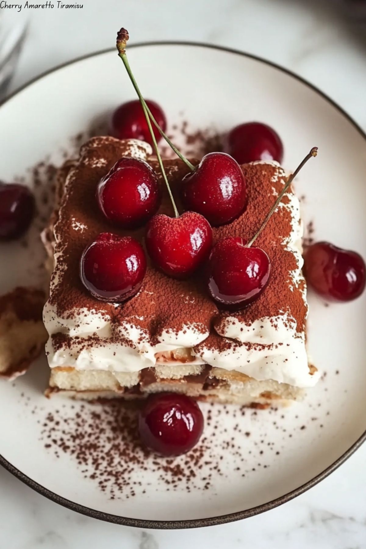 Cherry Amaretto Tiramisu