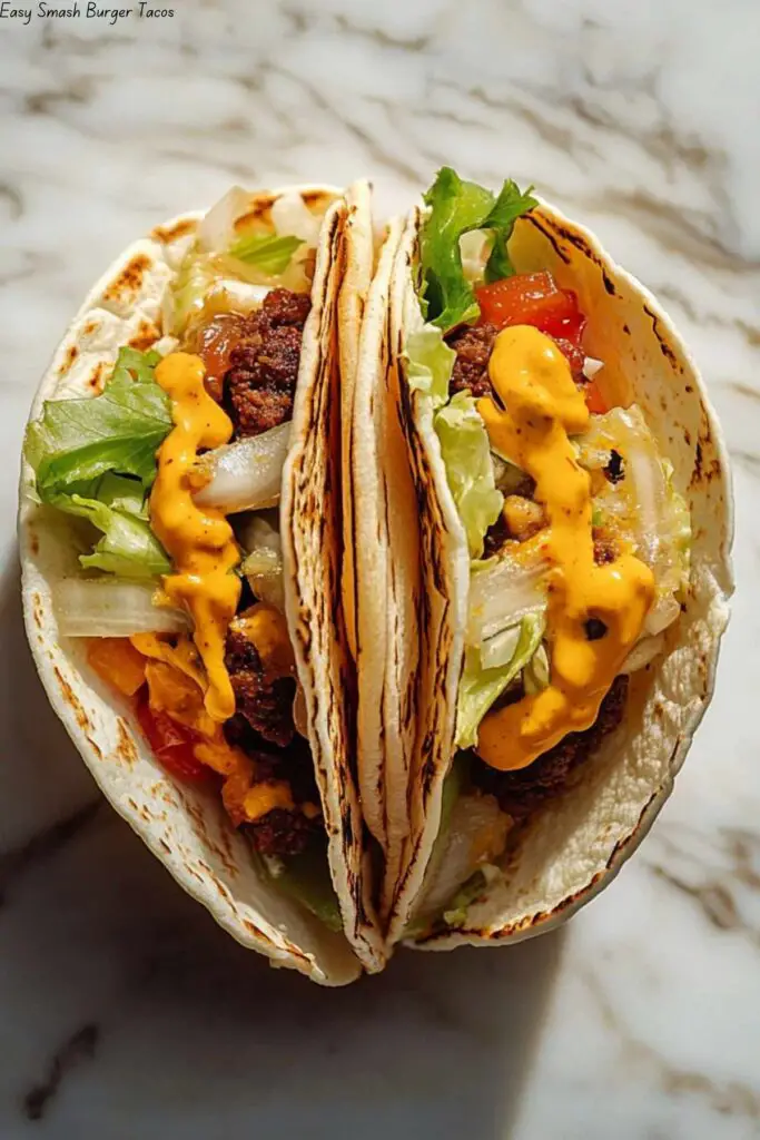 Easy Smash Burger Tacos 4 Easy Smash Burger Tacos
