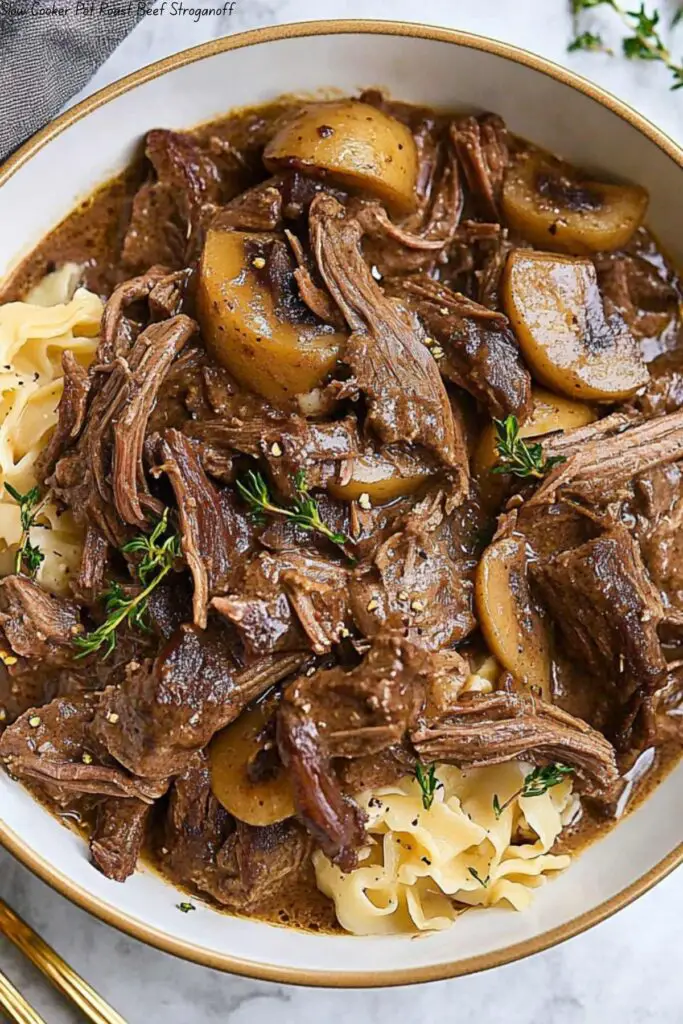 Slow Cooker Pot Roast Beef Stroganoff 4 Slow Cooker Pot Roast Beef Stroganoff