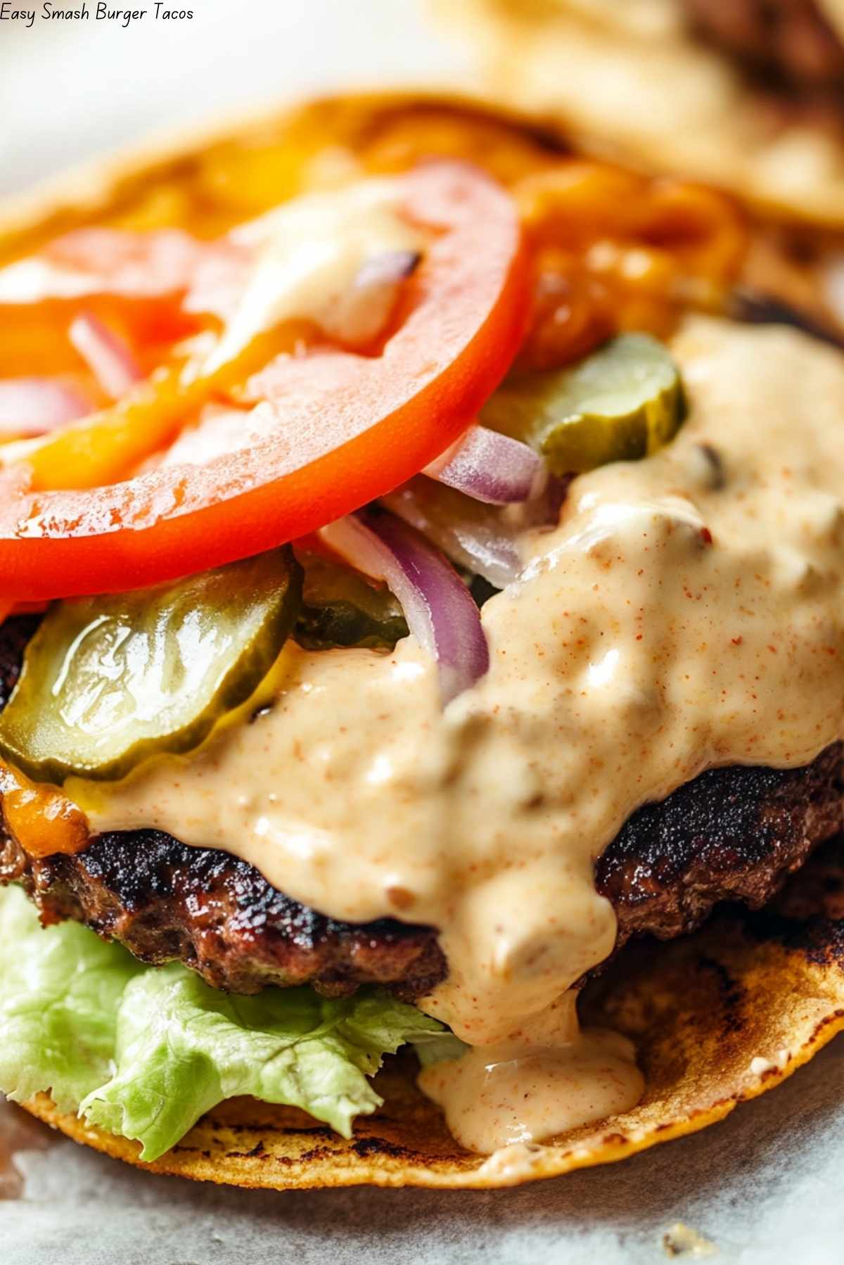 Easy Smash Burger Tacos
