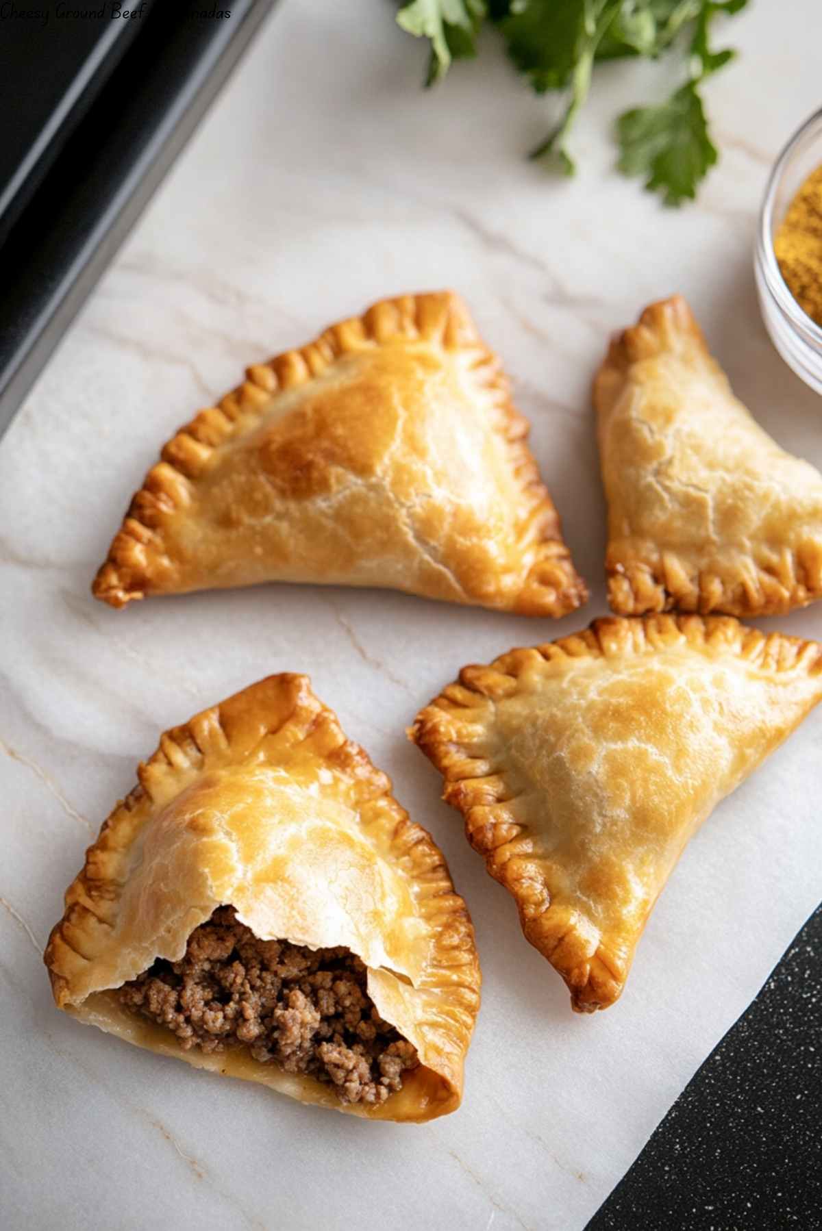 Cheesy Ground Beef Empanadas