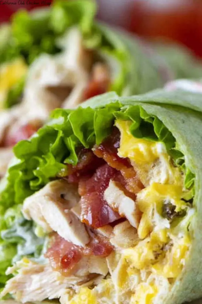 California Club Chicken Wrap 4 California Club Chicken Wrap