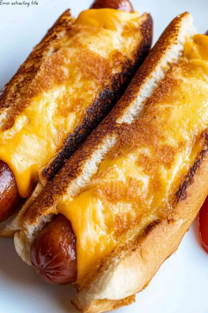Air Fryer Grilled Cheese Hot Dogs 4 Air Fryer Grilled Cheese Hot Dogs