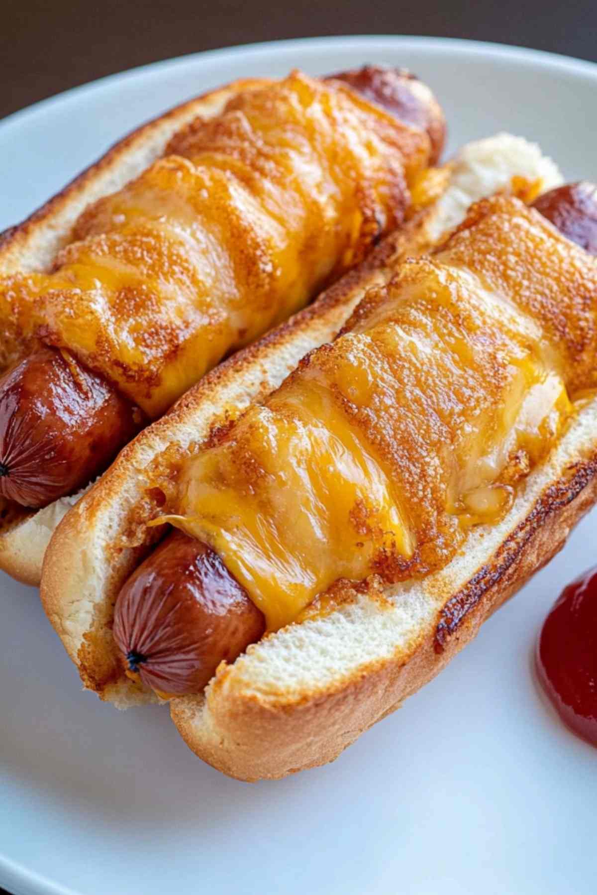 Air Fryer Grilled Cheese Hot Dogs