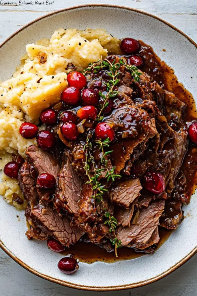 Cranberry Balsamic Roast Beef 4 Cranberry Balsamic Roast Beef