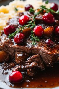Cranberry Balsamic Roast Beef