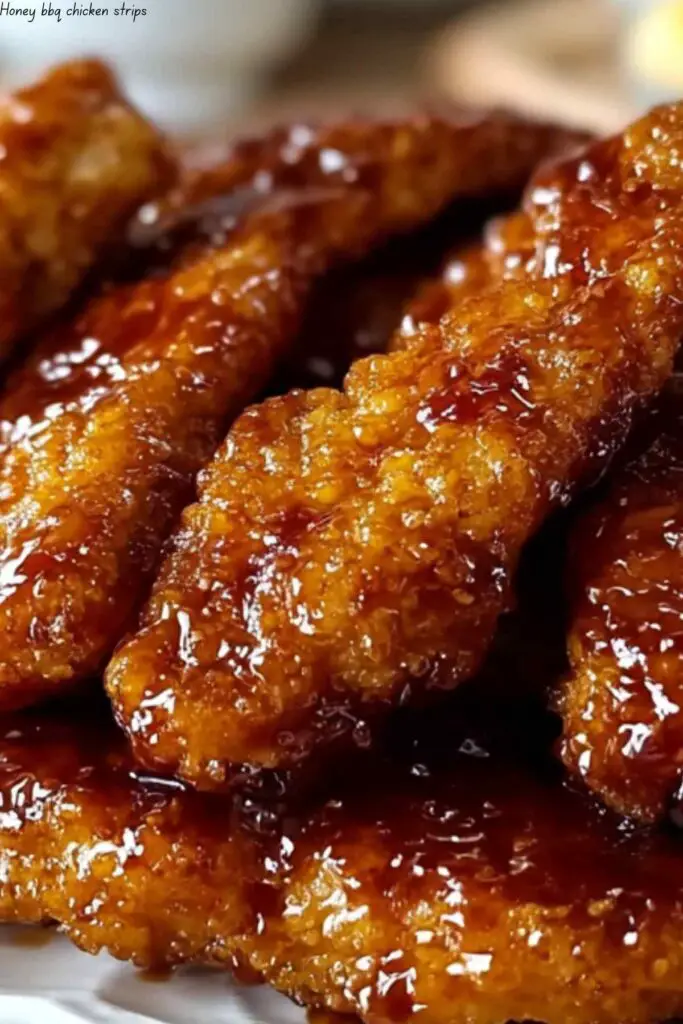 Honey BBQ Chicken Strips 4 Honey BBQ Chicken Strips