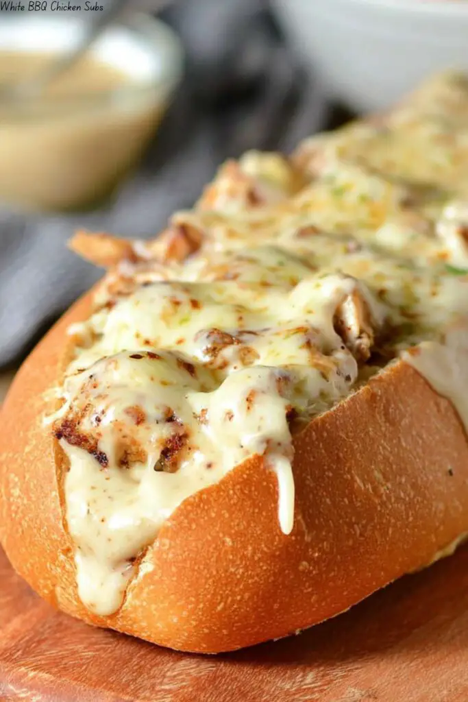 White BBQ Chicken Subs 4 White BBQ Chicken Subs