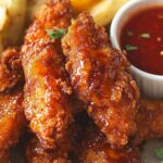 Crispy Hot Honey Chicken Tenders 5 Crispy Hot Honey Chicken Tenders