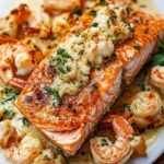 Seafood-Stuffed Salmon with Crab & Shrimp 3 Seafood-Stuffed Salmon with Crab & Shrimp
