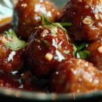 Slow Cooker Honey Garlic Meatballs 5 Slow Cooker Honey Garlic Meatballs