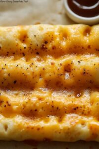 Warm Cheesy Breadsticks Treat