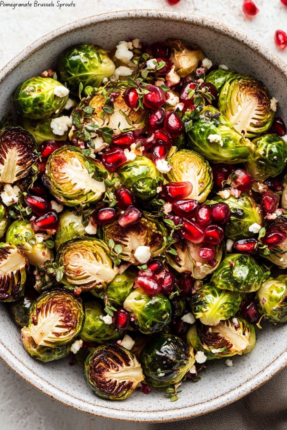 Pomegranate Brussels Sprouts