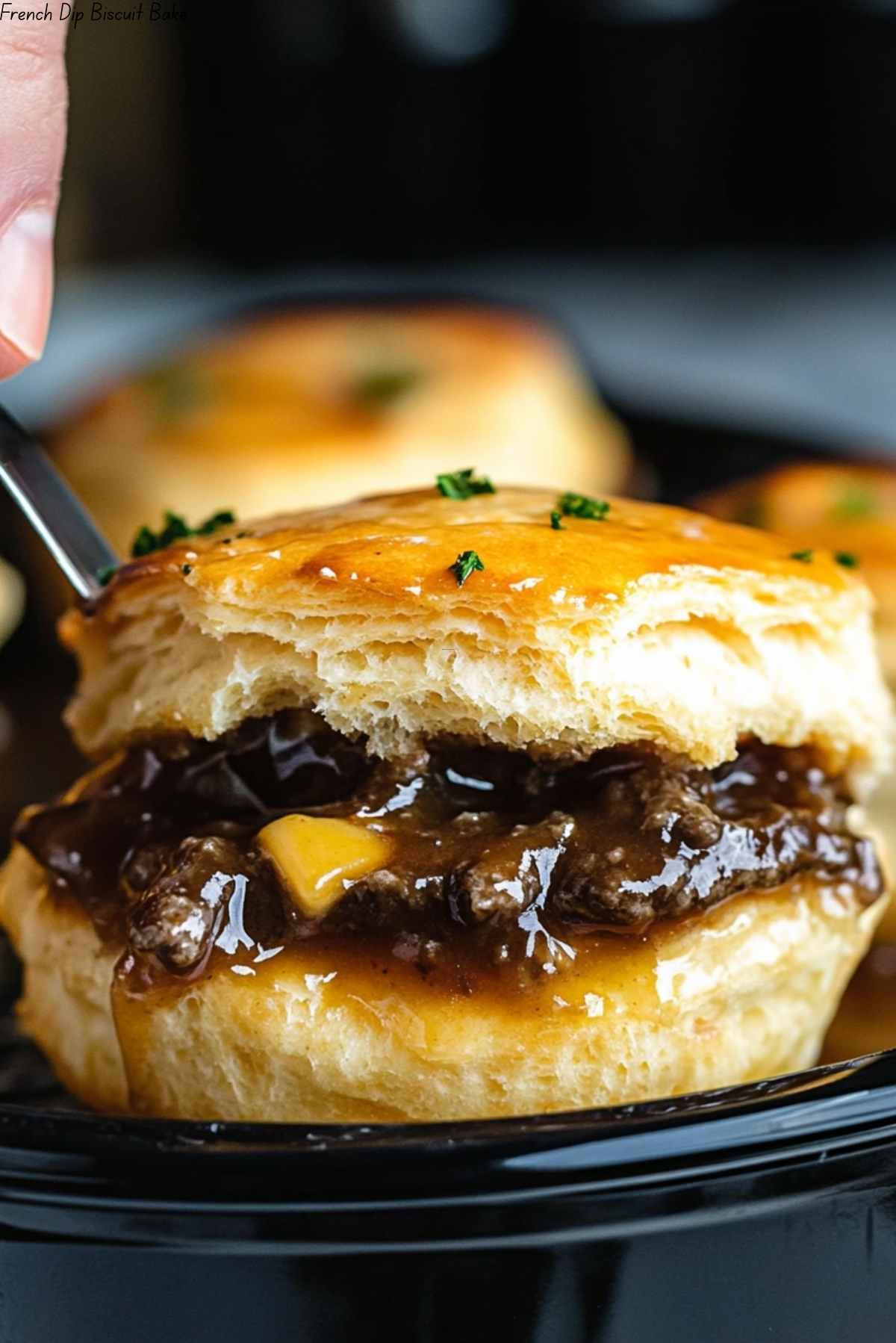 French Dip Biscuit Bake