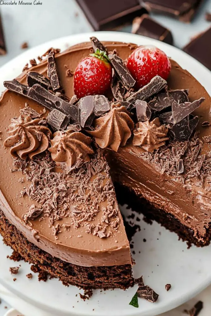 Chocolate Mousse Cake 4 Chocolate Mousse Cake