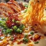 Fiery Chicken Ramen with Creamy Garlic Sauce 3 Fiery Chicken Ramen with Creamy Garlic Sauce
