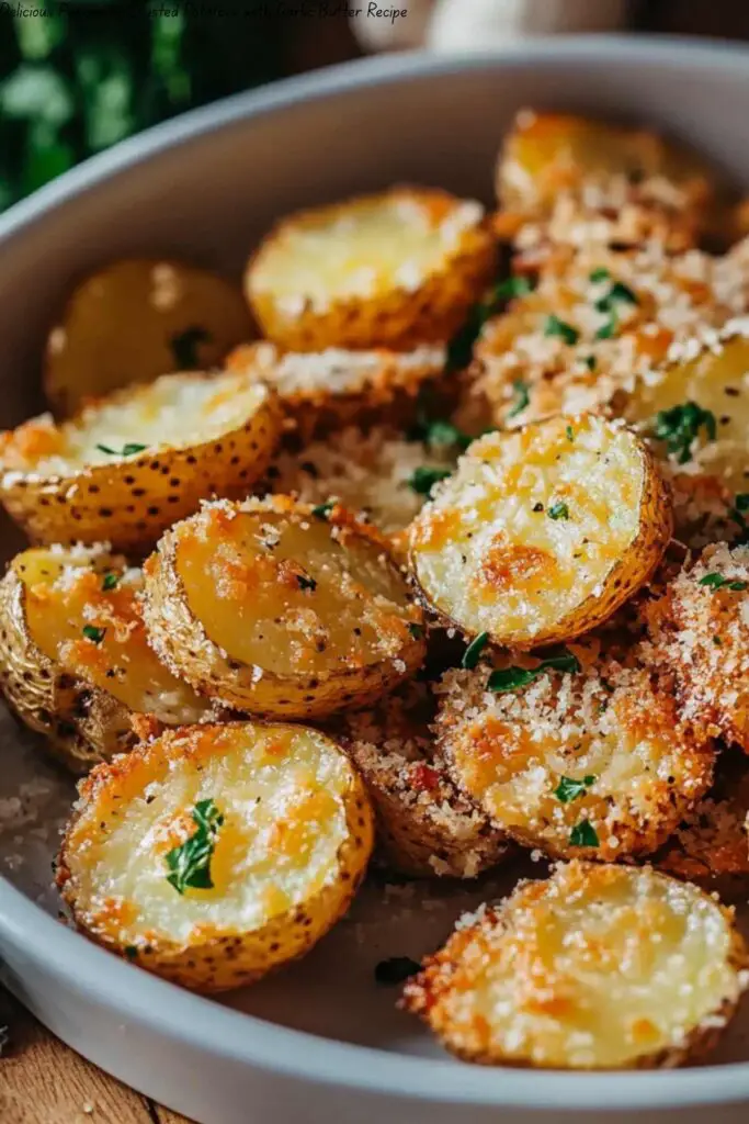 Delicious Parmesan Crusted Potatoes with Garlic Butter Recipe 4 Delicious Parmesan Crusted Potatoes with Garlic Butter Recipe