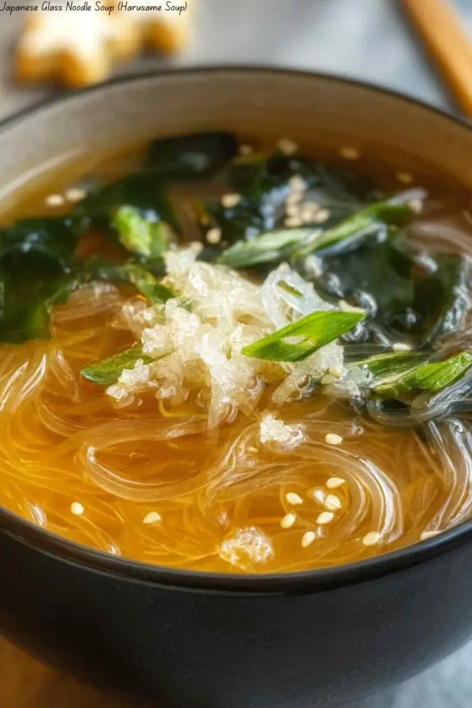 Japanese Glass Noodle Soup (Harusame Soup) 4 Japanese Glass Noodle Soup (Harusame Soup)