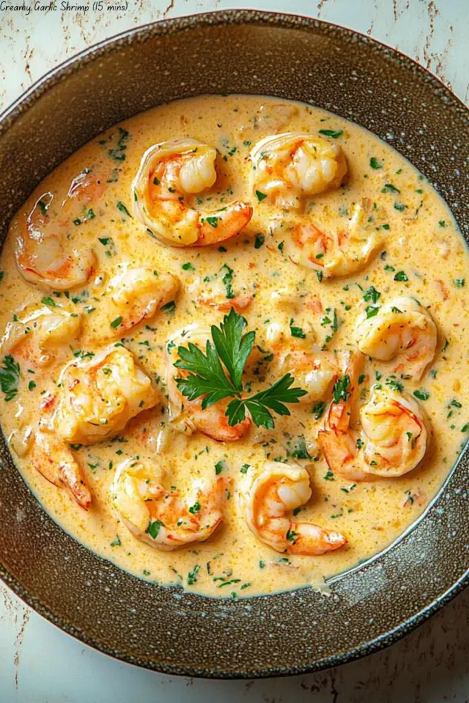 Creamy Garlic Shrimp (15 mins) 4 Creamy Garlic Shrimp (15 mins)