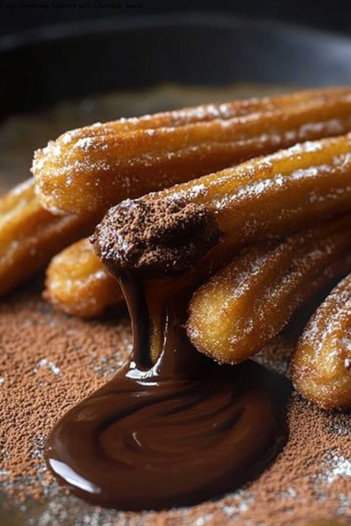 Easy Homemade Churros with Chocolate Sauce