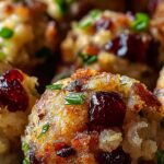 Cranberry Turkey Stuffing Balls 3 Cranberry Turkey Stuffing Balls