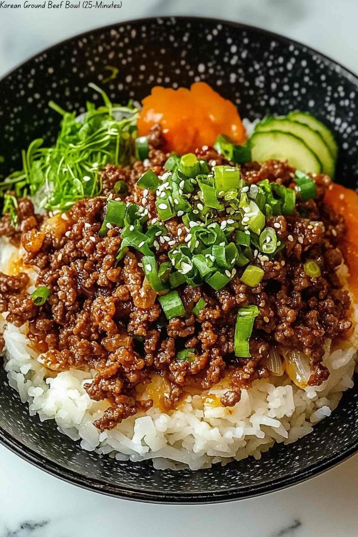 Korean Ground Beef Bowl (25-Minutes)