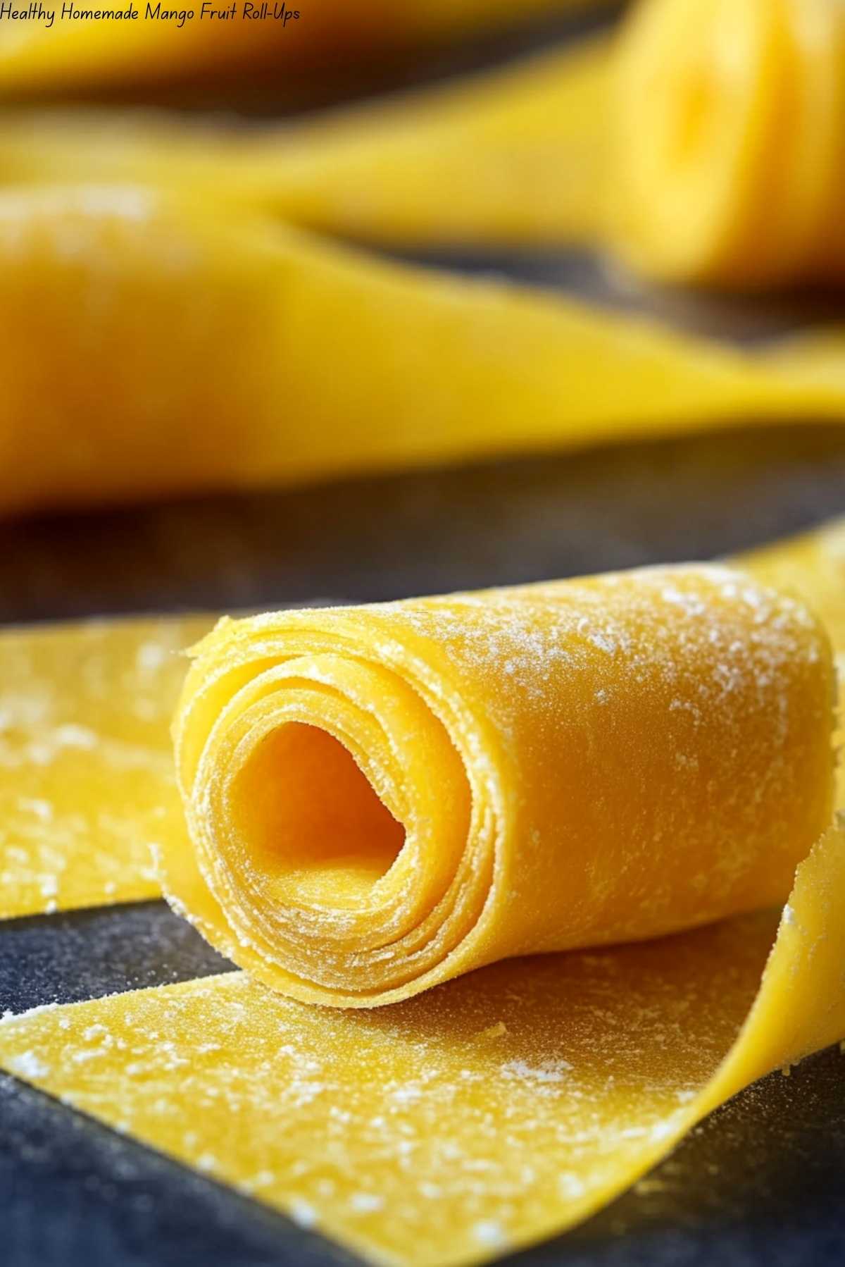 Healthy Homemade Mango Fruit Roll-Ups