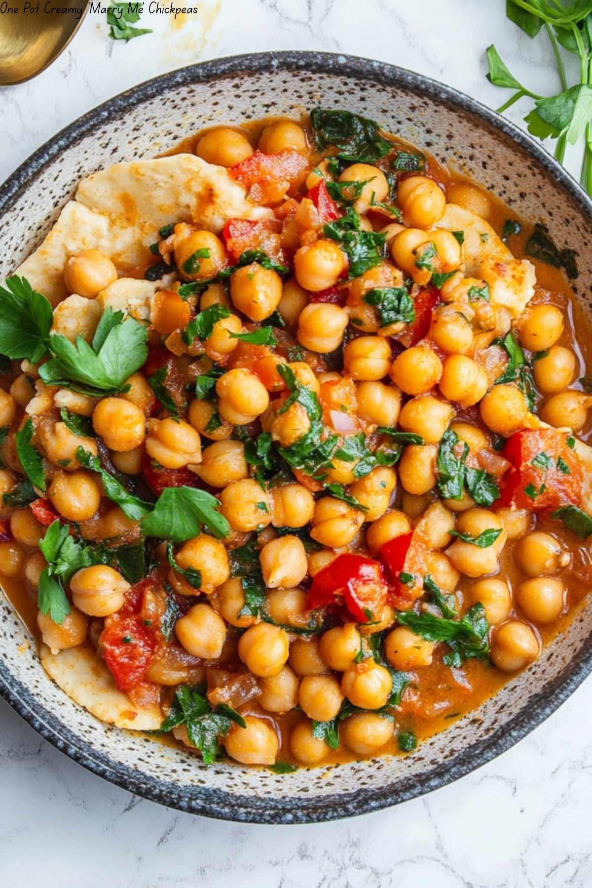 One Pot Creamy ‘Marry Me’ Chickpeas