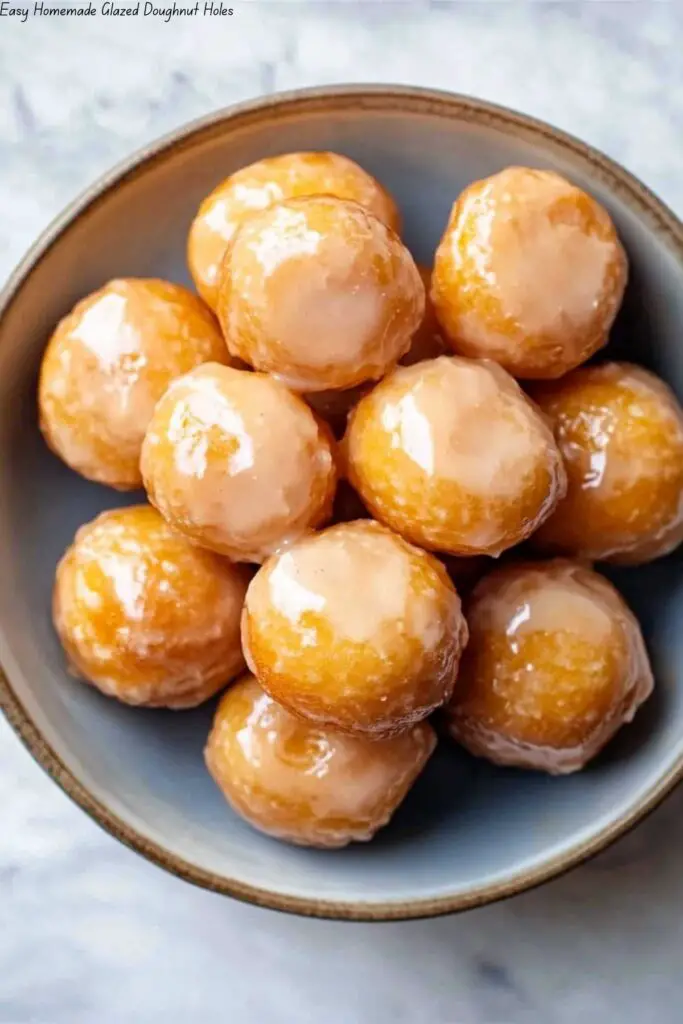 Easy Homemade Glazed Doughnut Holes 4 Easy Homemade Glazed Doughnut Holes