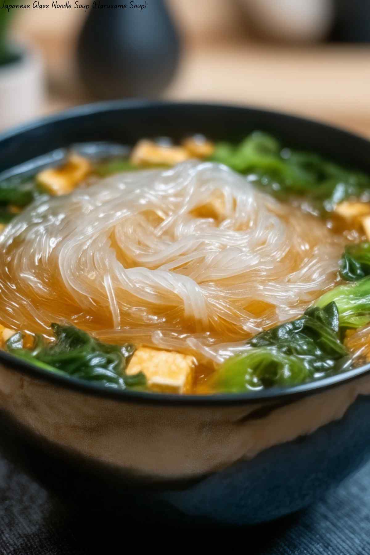 Japanese Glass Noodle Soup (Harusame Soup)