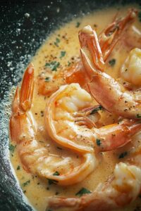 Creamy Garlic Shrimp (15 mins)