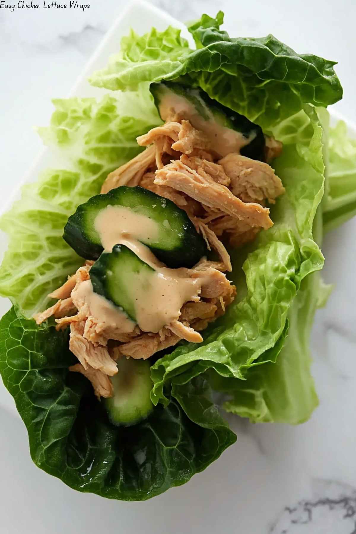 Easy Chicken Lettuce Wraps