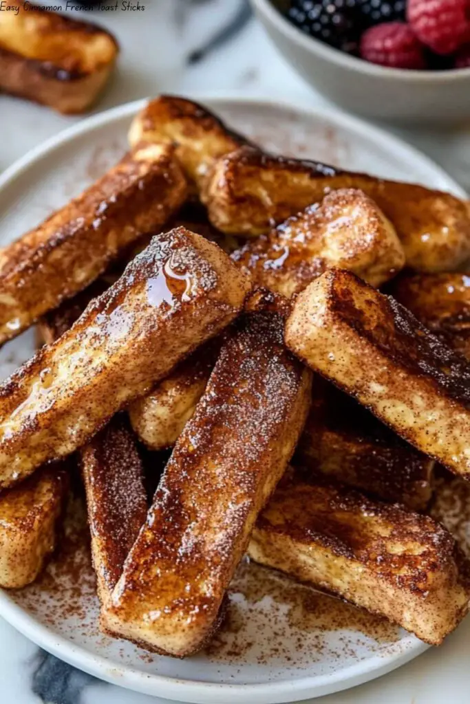 Easy Cinnamon French Toast Sticks 4 Easy Cinnamon French Toast Sticks